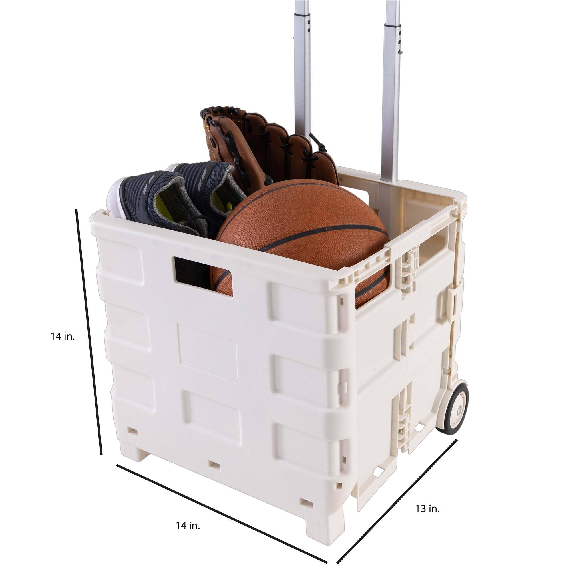 Simplify Tote & Go White Collapsible Utility Cart